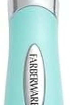 Farberware Vegetable Peeler, Pro2 Euro Peeler with Sharp Stainless Steel Swivel Blade and Ergonomic Handle, Dishwasher Safe, Aqua Sky